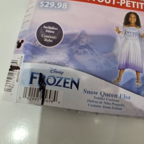GIRL'S DISGUISE COSTUMES DISNEY'S FROZEN ELSA SNOW QUEEN TUTU COSTUME - 2T - PURPLE/WHITE image 2