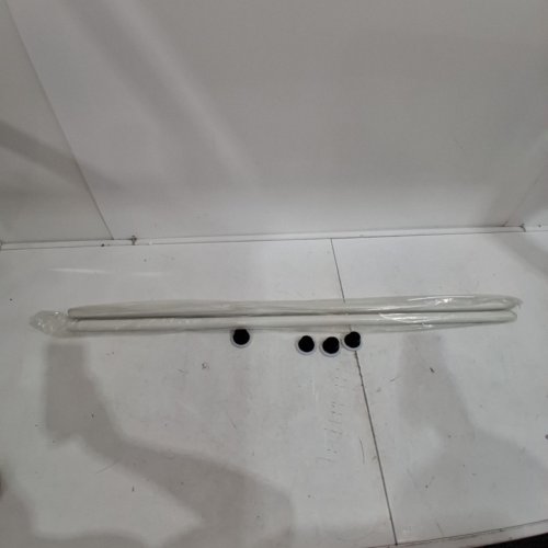 OXDIGI TENSION CURTAIN ROD - 82.7"-102.4" - WHITE/BLACK image 2