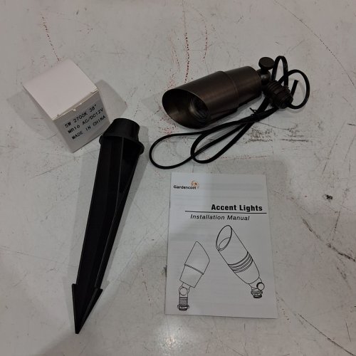 GARDENCOIN LANDSCAPE SPOT LIGHT - 2700K/12V - MR16 BULB - SOLID BRASS (MODEL: 3C-5230) image 2