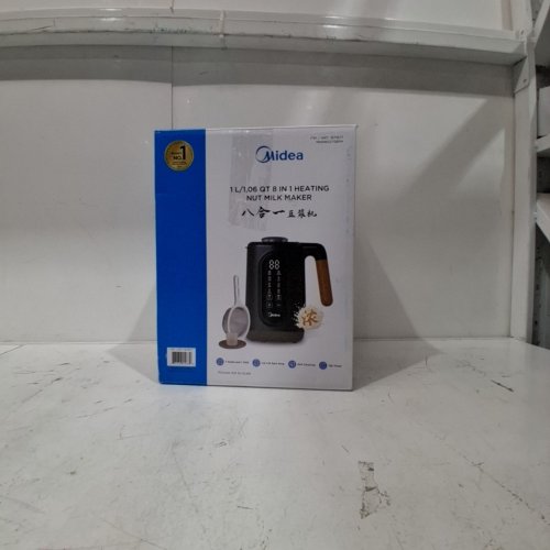 MIDEA DOUBLE WALL NUT MILK MAKER 1L -BLACK/WOOD - (MODEL: MNM802TSBPH) image 8