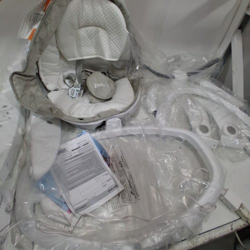 ZOICAY 3-IN-1 BABY SWING WITH MOTION DETECTION AND BLUETOOTH - GREY/WHITE (MODEL: TY666B-6 ) image 5