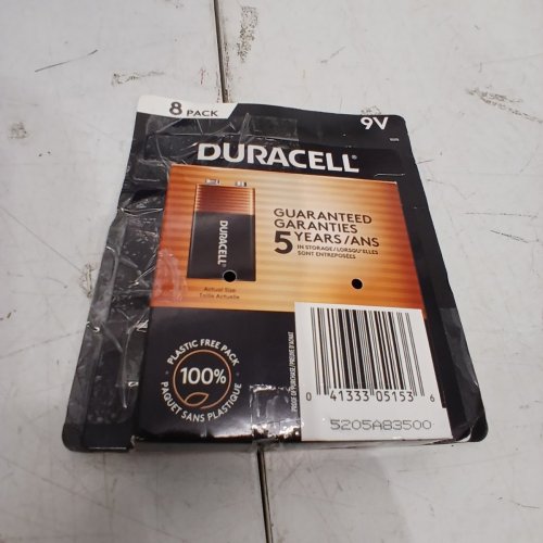 4PK DURACELL COPPERTOP LONG LASTING ALL-PURPOSE ALKALINE BATTERIES - 9 V (MODEL: MN1604TB8) image 5