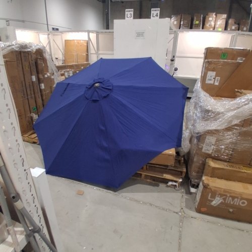 OUTDOOR PATIO UMBRELLA - 9FT - BLUE (MODEL: A012-511-010) image 3