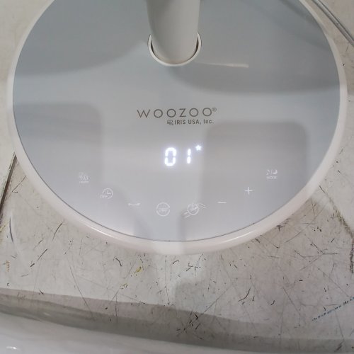 WOOZOO 360° PEDESTAL 12-SPEED AIR CIRCULATOR - ADJUSTABLE HEIGHT 21" TO 40" - WHITE (MODEL: STF-360DC/1747373) image 2