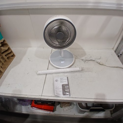 WOOZOO 360° PEDESTAL 12-SPEED AIR CIRCULATOR - ADJUSTABLE HEIGHT 21" TO 40" - WHITE (MODEL: STF-360DC/1747373) image 3