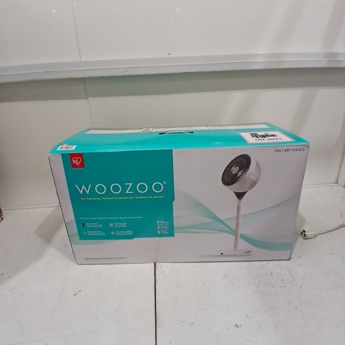 WOOZOO 360° PEDESTAL 12-SPEED AIR CIRCULATOR - ADJUSTABLE HEIGHT 21" TO 40" - WHITE (MODEL: STF-360DC/1747373) image 5