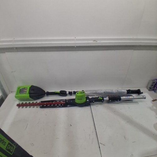 GREENWORKS 80V CORDLESS POLE HEDGE TRIMMER, 20" - TOOL ONLY - GREEN (MODEL: PH80B00) image 2