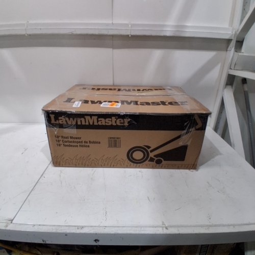 LAWNMASTER PUSH REEL LAWN MOWER - 18" - BLACK/ORANGE (MODEL: LMRM1801) image 5