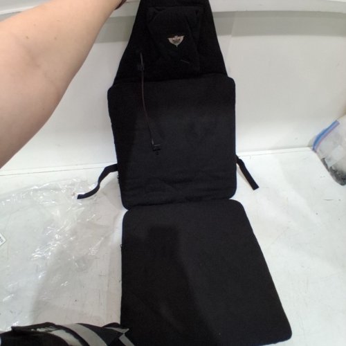 TCUDCKI FOLDABLE MEMORY FOAM HEATED SEAT CUSHION - 3 LEVEL HEATING - BLACK image 5