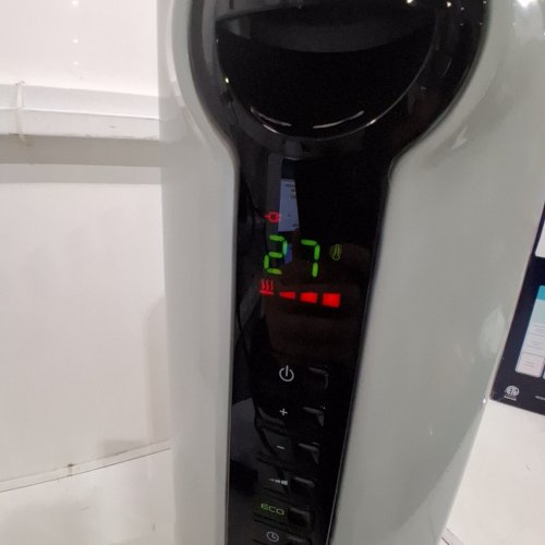 DELONGHI RADIAS OIL FILLED RADIATOR, ECO DIGITAL FULL ROOM RADIANT ELECTRIC SPACE HEATER - LIGHT GREY (MODEL:TRRS0715ECA) image 2