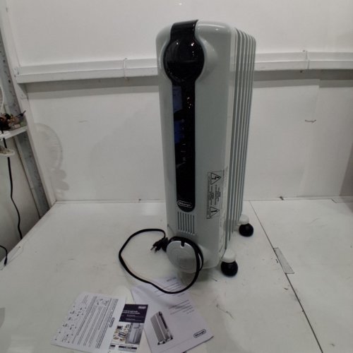 DELONGHI RADIAS OIL FILLED RADIATOR, ECO DIGITAL FULL ROOM RADIANT ELECTRIC SPACE HEATER - LIGHT GREY (MODEL:TRRS0715ECA) image 3