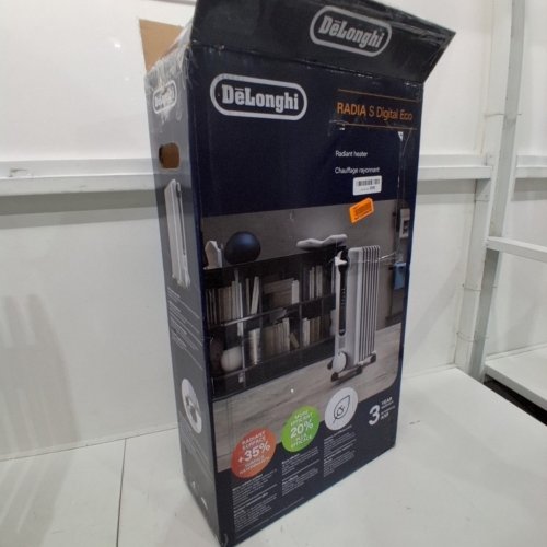 DELONGHI RADIAS OIL FILLED RADIATOR, ECO DIGITAL FULL ROOM RADIANT ELECTRIC SPACE HEATER - LIGHT GREY (MODEL:TRRS0715ECA) image 5