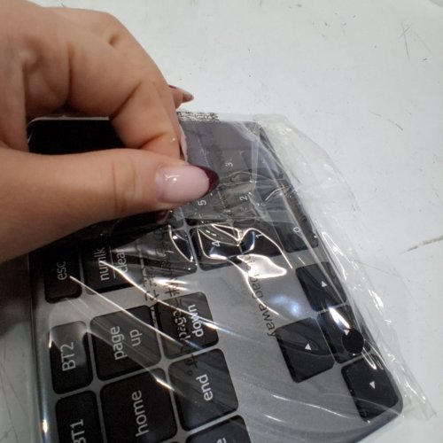 ICLEVER BLUETOOTH WIRELESS NUMBER PAD KEYBOARD - CONNECTS UP TO 2 DEVICES - USB-C RECHARGEABLE - BLACK/SILVER (MODEL: IC-KP10) image 2