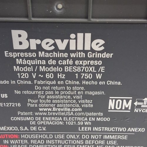 BREVILLE THE BARISTA EXPRESS ESPRESSO MACHINE WITH CONICAL BURR GRINDER & DOSE CONTROL - BRUSHED STAINLESS STEEL (MODEL: BES870XL/E) image 12