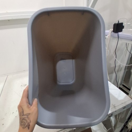 RUBBERMAID RECTANGULAR WASTEBASKET TRASH CAN - 41 QT/10.25 GAL - GREY (MODEL: FG295700BLA) image 3