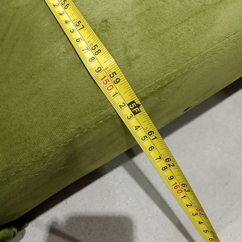 2 SEAT UPHOLSTERED FUTON COUCH LOVESEAT - 60" - GREEN image 7