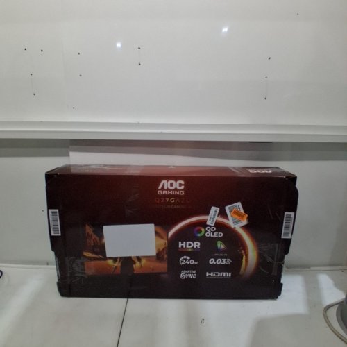 AOC QD OLED GAMING MONITOR QHD 2560 X 1440, 240HZ 0.03MS, HDMI 2.0 X1, DISPLAY PORT X1, G-SYNC COMPATIBLE - 27" - BLACK (MODEL: Q27GAZD) image 14