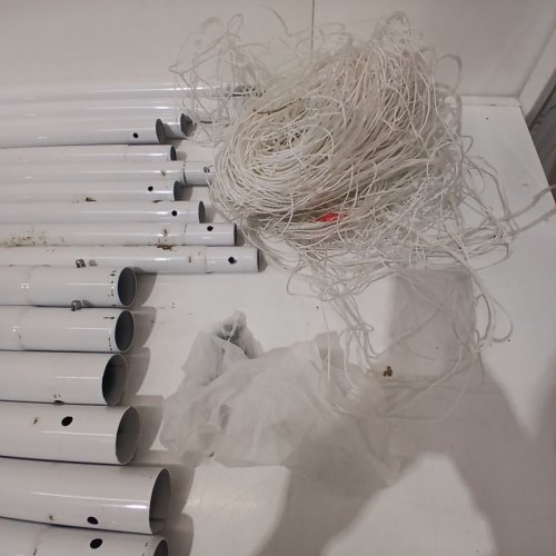RUYOLIKS SOCCER GOAL NET & STEEL POST - 12FT X 6FT - WHITE image 5