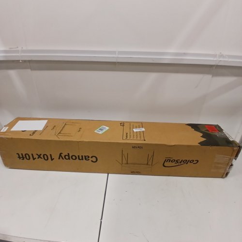COLORSOUL OUTDOOR POPUP CANOPY COVER ONLY - 10FT X 10FT - GREY/WHITE (MODEL: LC-131-BQ-10X10-WHITE) image 6