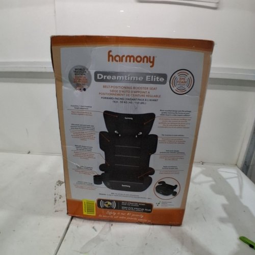 HARMONY DREAMTIME ELITE HIGHBACK BOOSTER CAR SEAT - 40-110LB - BLACK - (MODEL:0303028BLK) image 5