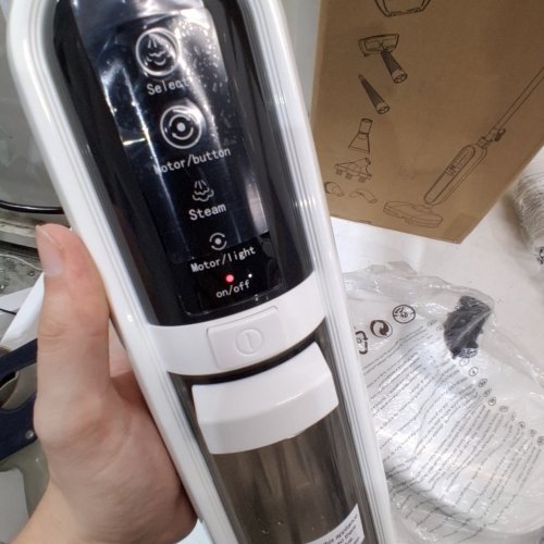 LIVATRO MOTORIZED RIOTATING STEAM MOP - 1300W - 500 ML - WHITE (MODEL: LVT-STEAMMOP-001) image 2