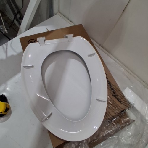 AMERICAN STANDARD CADET ELONGATED CLOSED-FRONT TOILET SEAT WITH SOFT CLOSE - WHITE (MODEL: 5503A00B.020) image 3