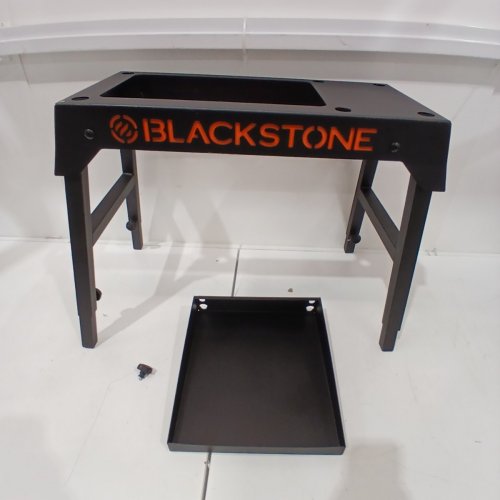BLACKSTONE ADJUSTABLE GRIDDLE TABLE STAND FOR BLACKSTONE 17" / 22" TABLETOP GRILL - 42" X 18" X 29" - BLACK image 3
