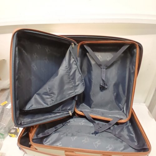 5PC KUNEL LUGGAGE SETS HARDSHELL EXPANDABLE SUITCASE - 20"/24"/28" - BEIGE image 4