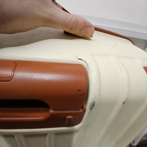 5PC KUNEL LUGGAGE SETS HARDSHELL EXPANDABLE SUITCASE - 20"/24"/28" - BEIGE image 10