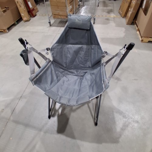 TIMBER RIDGE SWINGING LOUNGER HAMMOCK CHAIR - 300 LBS MAX - GREY image 2
