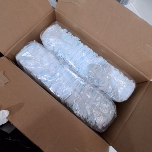 76PK PAMPERS ABSORBENT SWADDLERS - SIZE 8 - WHITE image 2