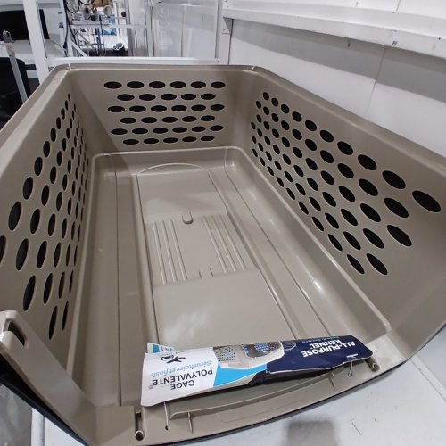 PETMATE ALL PURPOSE PORTABLE TRAVEL CRATE - 90LB MAX - 40" X 30" - BROWN/BLACK image 3