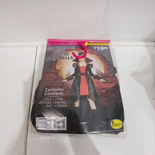 2PC GIRL'S PARTYHOLICS BLOODMOON BELLA COSTUME - LARGE (10-12) - BLACK / RED (STYLE: 14882 L) image 2