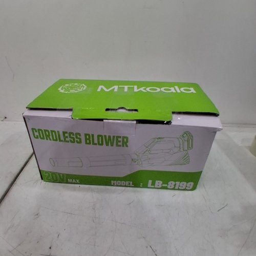 MTKOALA CORDLESS LEAF BLOWER - 20 V - GREEN/BLACK (MODEL:LB-8199) image 4