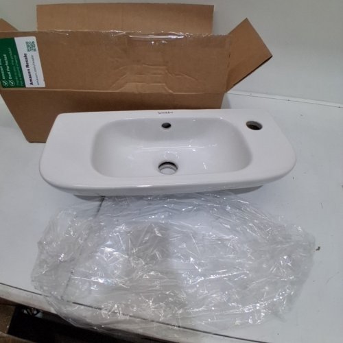 DURAVIT DURASTYLE CERAMIC WALL MOUNT SINK - 19.6" X 4.8" X 8.6" - WHITE (MODEL: 070650 00 092) image 2