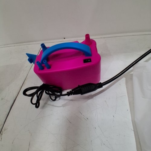 ELECTRIC CORDED BALLOON AIR PUMP - PINK/BLUE image 2