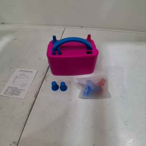 ELECTRIC CORDED BALLOON AIR PUMP - PINK/BLUE image 3