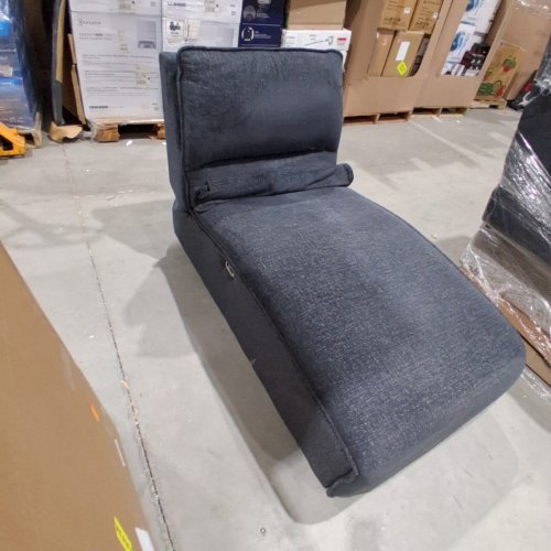 UPHOLSTERED CHAISE LOUNGE - 55" - CHARCOAL GRAY image 3