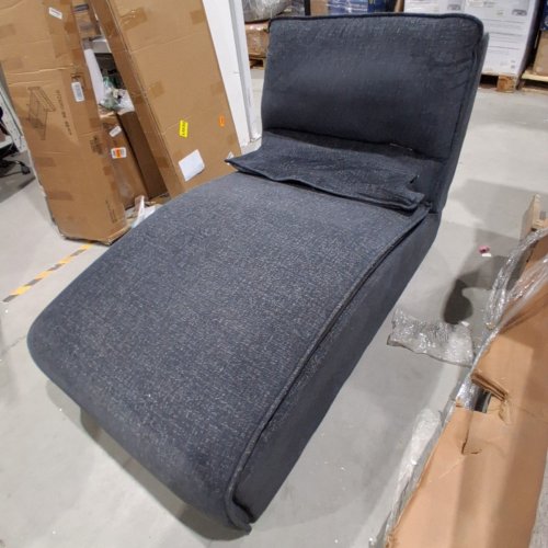 UPHOLSTERED CHAISE LOUNGE - 55" - CHARCOAL GRAY image 10