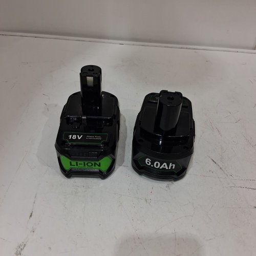 2PK POWER TOOL LITHIUM-ION BATTERIES - 18 V - 6 AH - BLACK (MODEL: P108) image 3