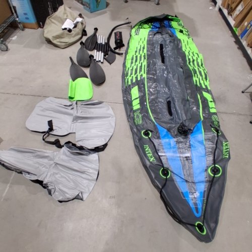 INTEX K2 CHALLENGER 2-PERSON INFLATABLE KAYAK - GREEN (MODEL: 68306NP) image 2