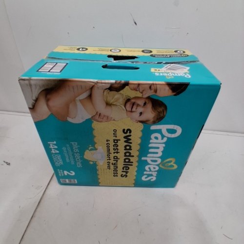 144PK PAMPERS SWADDLERS DISPOSABLE DIAPERS - SIZE 2 (10LBS -22LBS) image 4