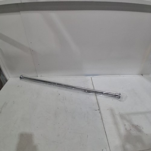 AMAZON BASICS ADJUSTABLE LENGTH CLOTHES HANGING ROD WITH WALL DRILL HOLES - 30" TO 48" - CHROME (MODEL: ‎GAR-30-48-CHR) image 2