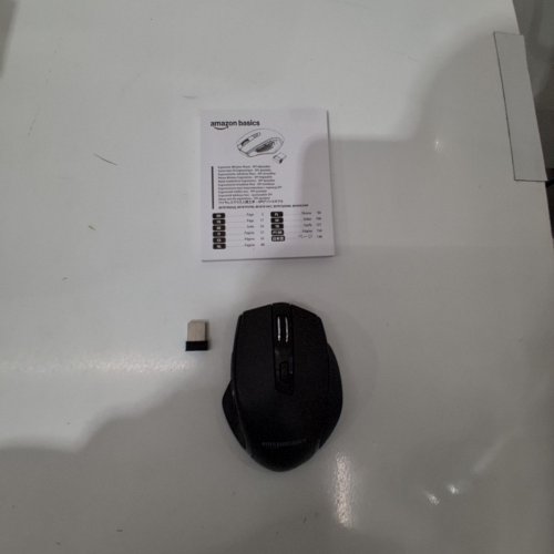 AMAZON BASICS ERGONOMIC WIRELESS PC MOUSE DPI ADJUSTABLE - BLACK image 3