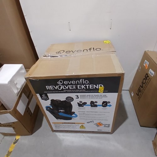 EVENFLO REVOLVE360 EXTEND ALL-IN-ONE ROTATING CAR SEAT - 4 TO 120LBS MAX - BLACK (MODEL: CS360212310C) image 9
