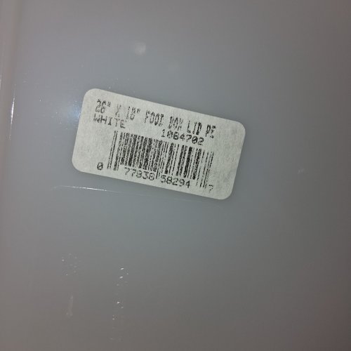 CARLISLE 18" X 26" X 1.28". STORPLUS POLYCARBONATE FOOD STORAGE CONTAINER LID - CLEAR image 3