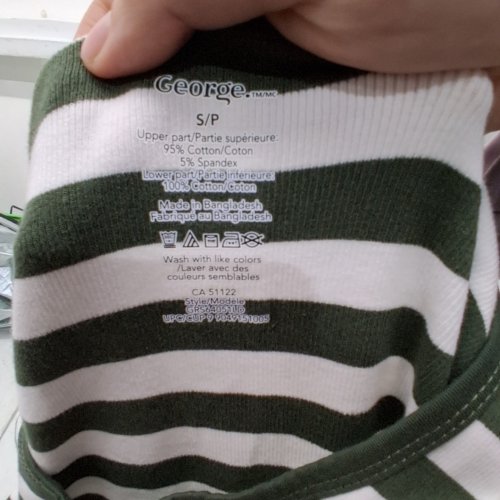 WOMEN'S GEORGE STRIPED SLEEVELESS DRESS -SMALL - GREEN / WHITE image 3