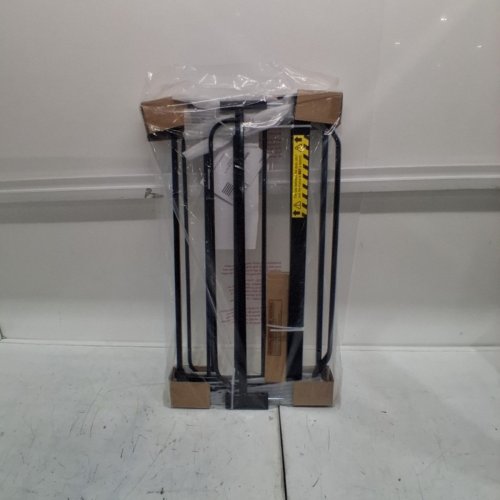 REGALO EASY STEP ADJUSTABLE EXTRA WIDE METAL SAFETY GATE, 30" X 29" - 49" - BLACK (MODEL: 1164EBDS) image 2