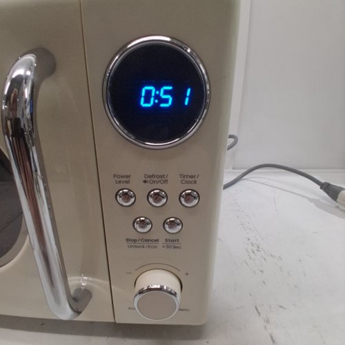 COMFEE RETRO COUNTERTOP MICROWAVE OVEN - 0.7 CU. FT - 700W - APRICOT (MODEL: CMO-AM20CK(AT) image 2