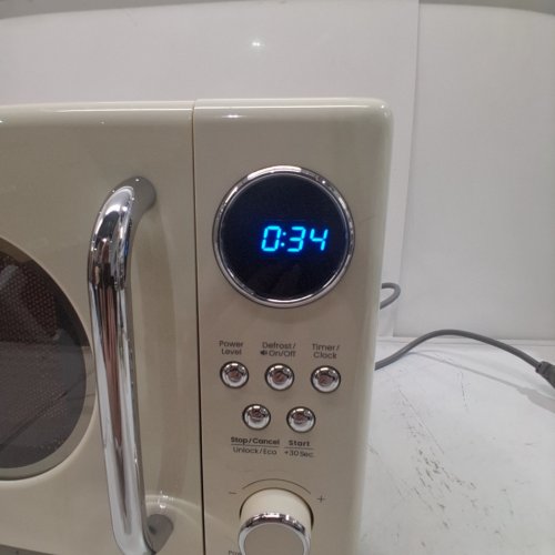COMFEE RETRO COUNTERTOP MICROWAVE OVEN - 0.7 CU. FT - 700W - APRICOT (MODEL: CMO-AM20CK(AT) image 3